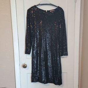 Tory Burch Black Sequin Dress Size S